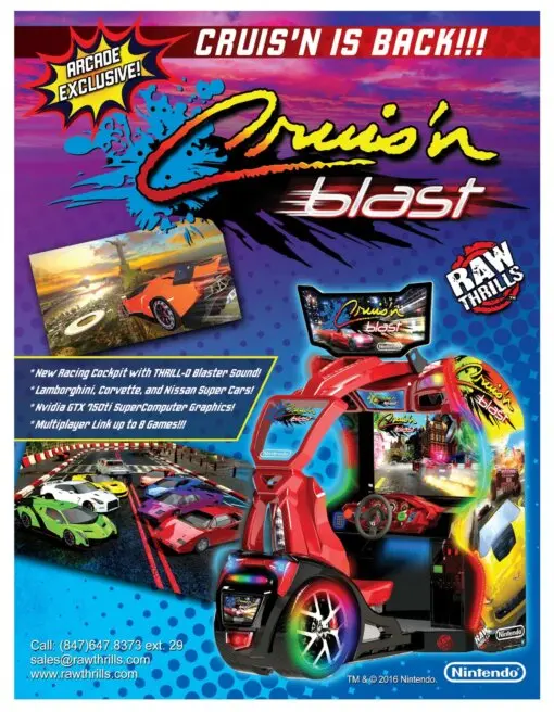 Cruis'n Blast Arcade 1, 2, 3