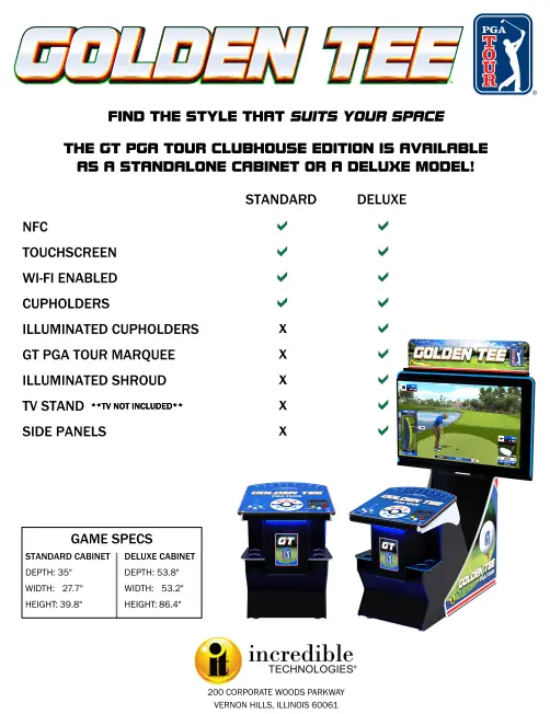Golden Tee PGA TOUR Home Edition – Deluxe
