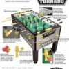 Tornado T-3000 Tournament Foosball Table in Matte Black